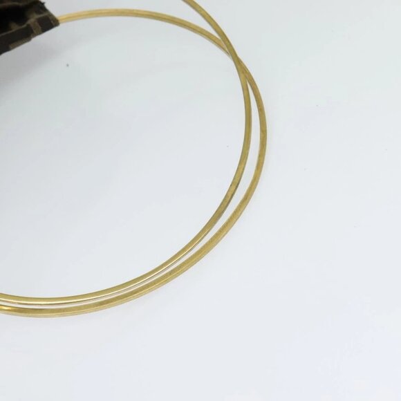 FENDI Zucca Canvas Hand Bag Brown Black gold Auth 124687 - Picture 8 of 16